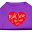 Ruff Love Is The Best Love Pet T-Shirt Size XS