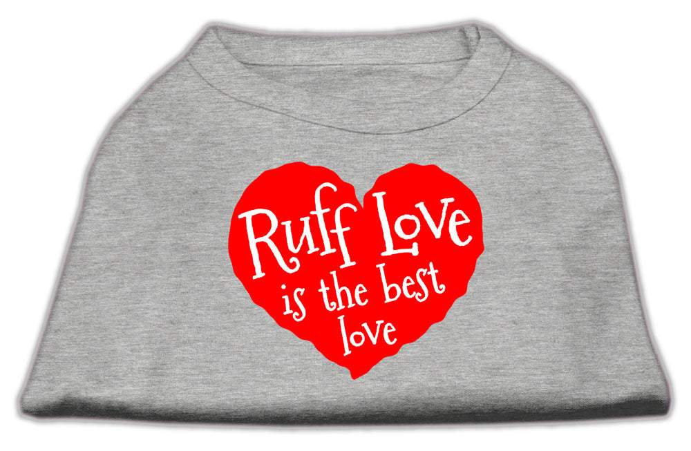 Ruff Love Is The Best Love Pet T-Shirt Size XS