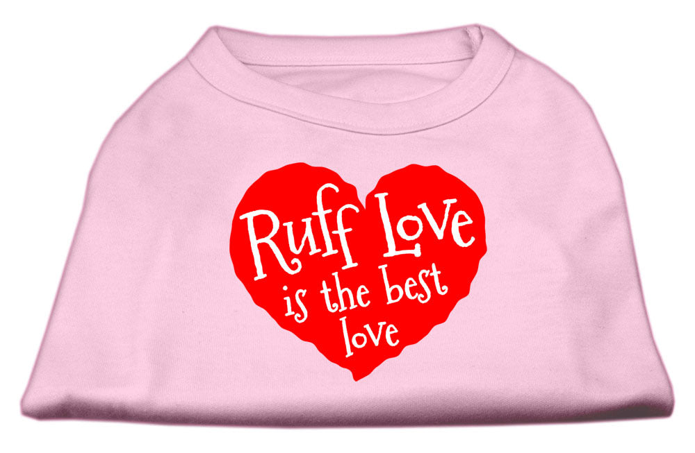 Ruff Love Is The Best Love Pet T-Shirt Size XS