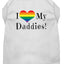 I Heart (Love) My Daddies Pride Rainbow Heart Dog T-Shirt