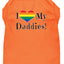 I Heart (Love) My Daddies Pride Rainbow Heart Dog T-Shirt Size XXXL