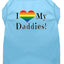 I Heart (Love) My Daddies Pride Rainbow Heart Dog T-Shirt Size LG