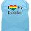 I Heart (Love) My Daddies Pride Rainbow Heart Dog T-Shirt Size MD
