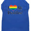 I Heart (Love) My Daddies Pride Rainbow Heart Dog T-Shirt Size XS