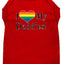 I Heart (Love) My Daddies Pride Rainbow Heart Dog T-Shirt Size XXXL