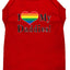 I Heart (Love) My Daddies Pride Rainbow Heart Dog T-Shirt Size SM