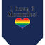 I Have 2 Mommies Rainbow Heart Pride Pet Bandana Size Large