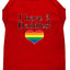 I Have Two Daddies Rainbow Heart Pride Pet T-Shirt Size XS