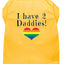 I Have Two Daddies Rainbow Heart Pride Pet T-Shirt Size XS