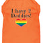 I Have Two Daddies Rainbow Heart Pride Pet T-Shirt Size XS