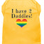 I Have Two Daddies Rainbow Heart Pride Pet T-Shirt Size MD