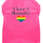 I Have Two Daddies Rainbow Heart Pride Pet T-Shirt Size MD