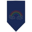 Rainbow Rhinestone Pride Pet Bandana Color Navy Blue
