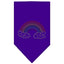 Rainbow Rhinestone Pride Pet Bandana Color Purple