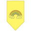 Rainbow Rhinestone Pride Pet Bandana Color Yellow