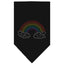 Rainbow Rhinestone Pride Pet Bandana Color Black