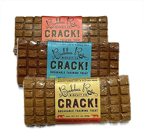 Bubba Rose Crack! Bars Peanut Butter Dog Training Treats