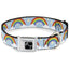 Buckle-Down Rainbows & Stars Seatbelt Dog Collar