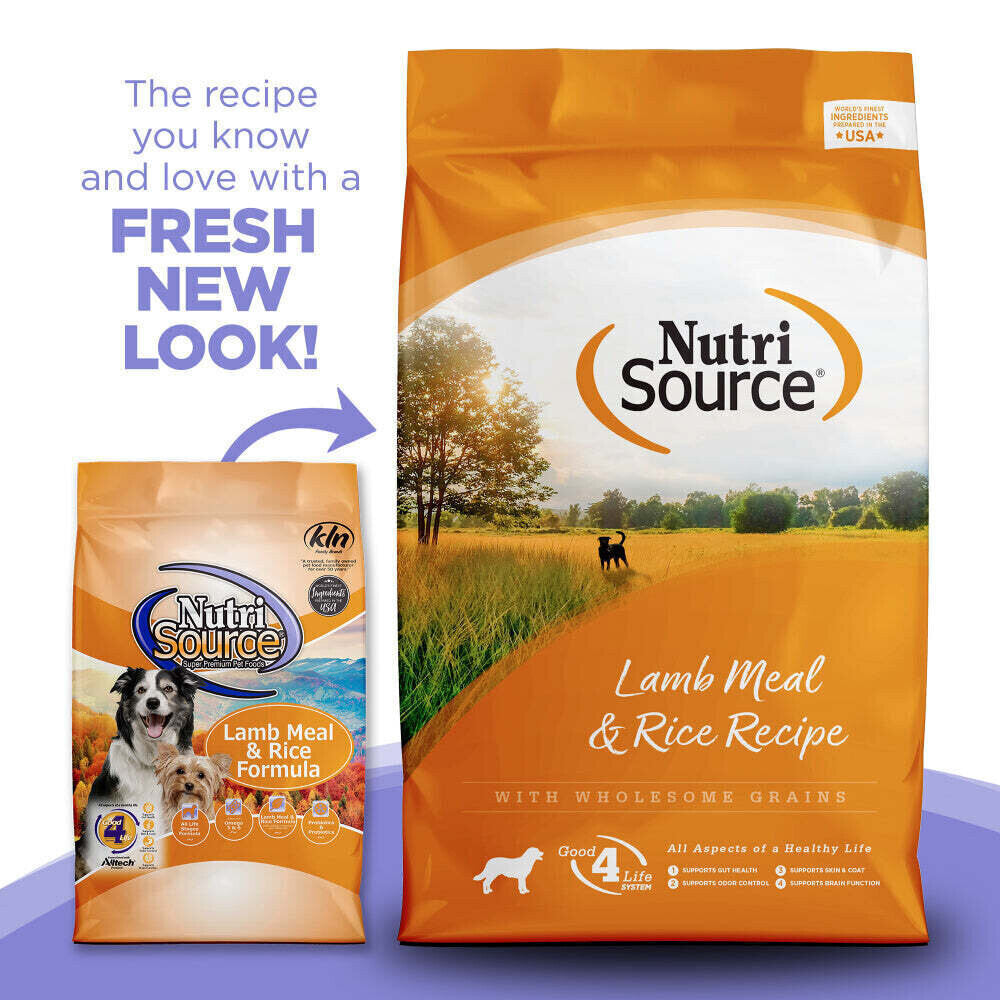 Nutrisource Dog Dry Lamb Meal & Rice Recipe With Wholesome Grains Dog Food