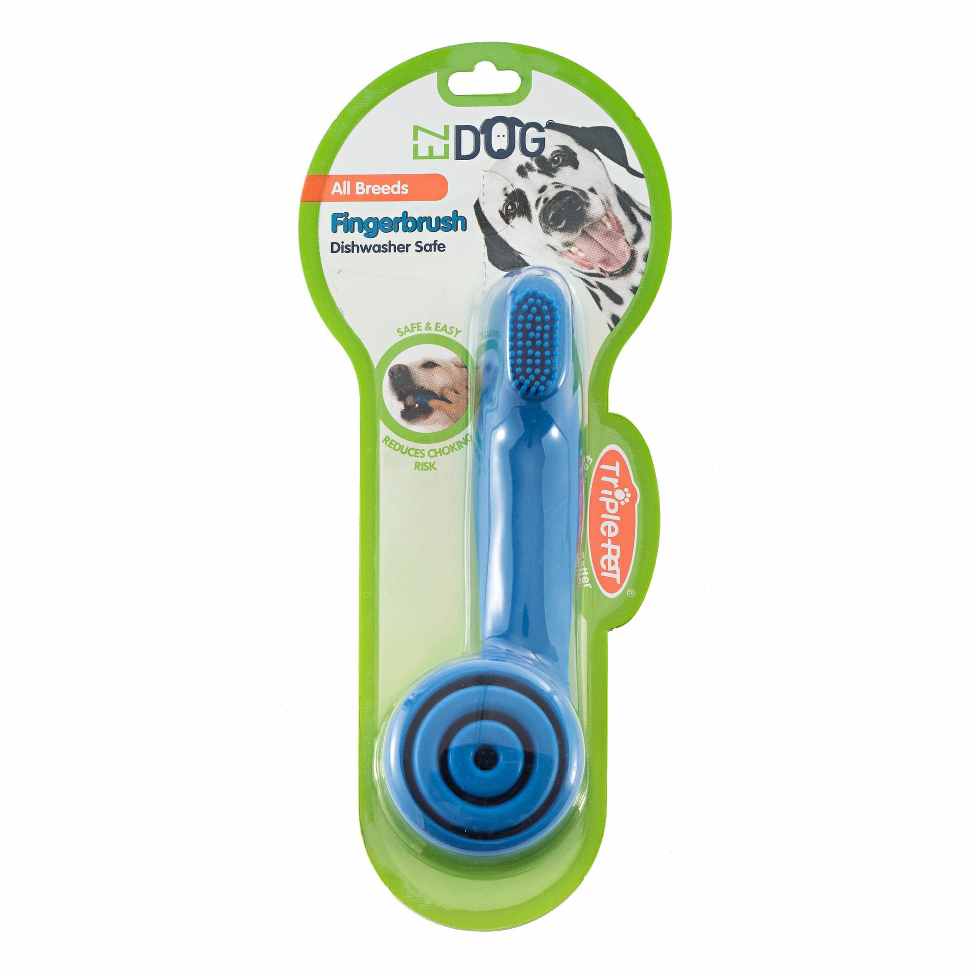 Triple Pet Fingerbrush All Breeds Color Blue