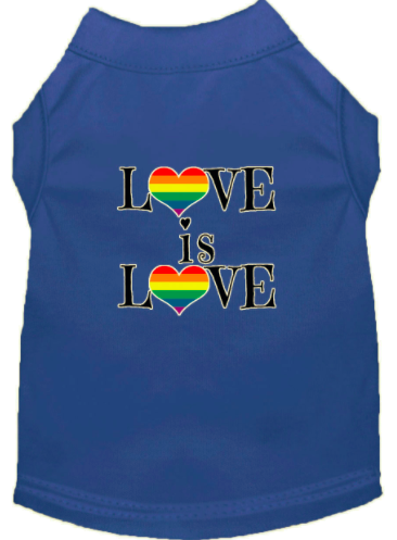 Mirage Love Is Love Dog Tshirt Color Blue