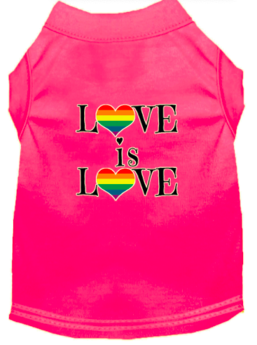 Mirage Love Is Love Dog Tshirt Color Pink