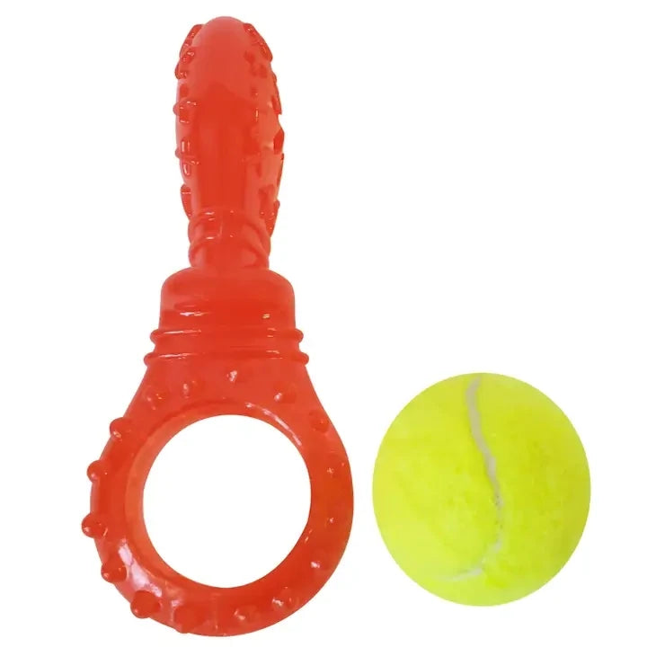 Chico Recyclable Tennis Ball Squeaker Dog Toy with Treat Fill