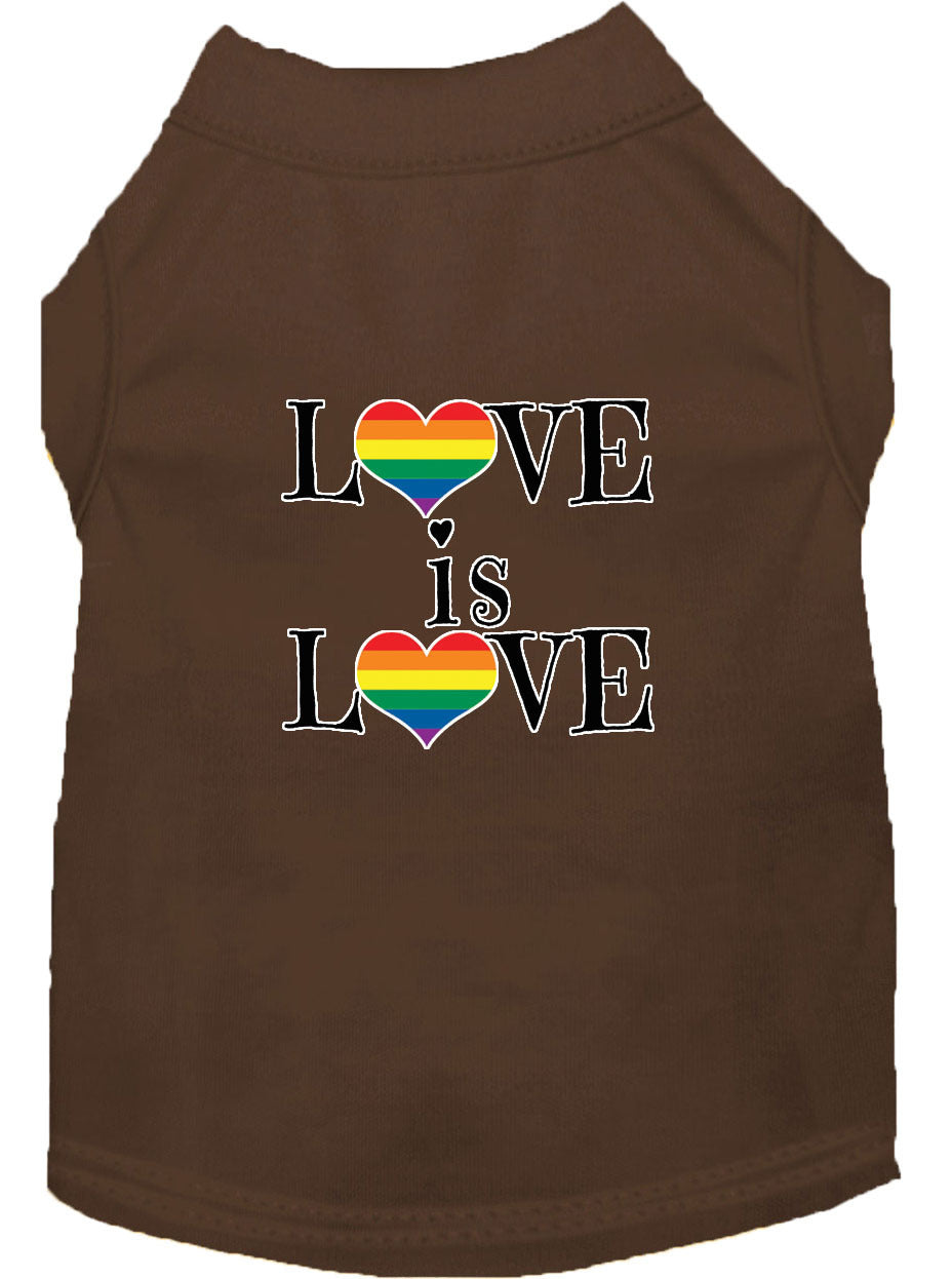 Mirage Love Is Love Dog Tshirt Size XXL