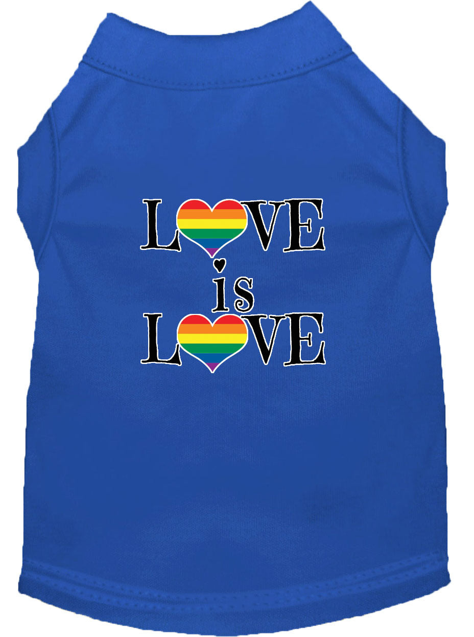 Mirage Love Is Love Dog Tshirt Color Blue