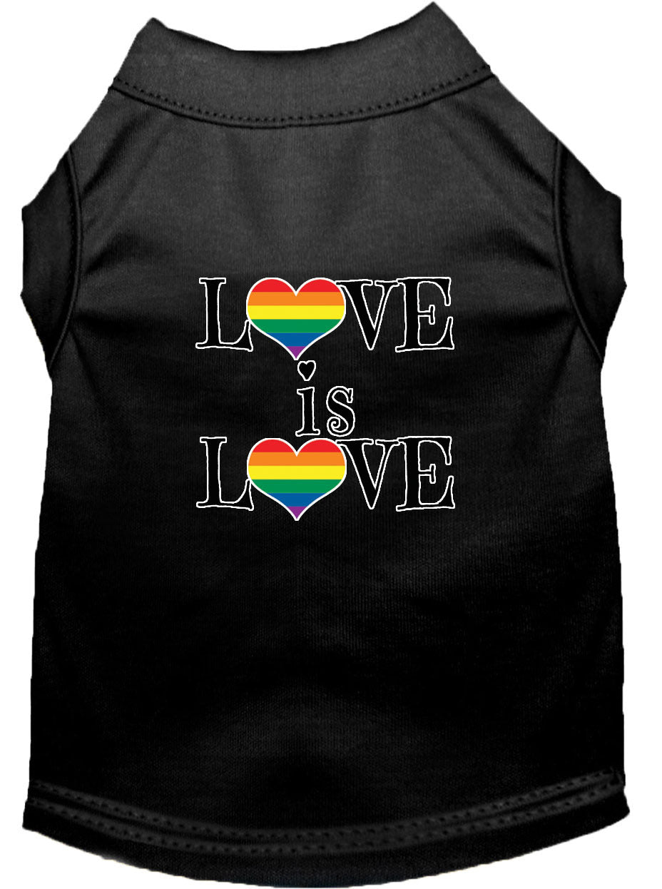 Mirage Love Is Love Dog Tshirt Color Black