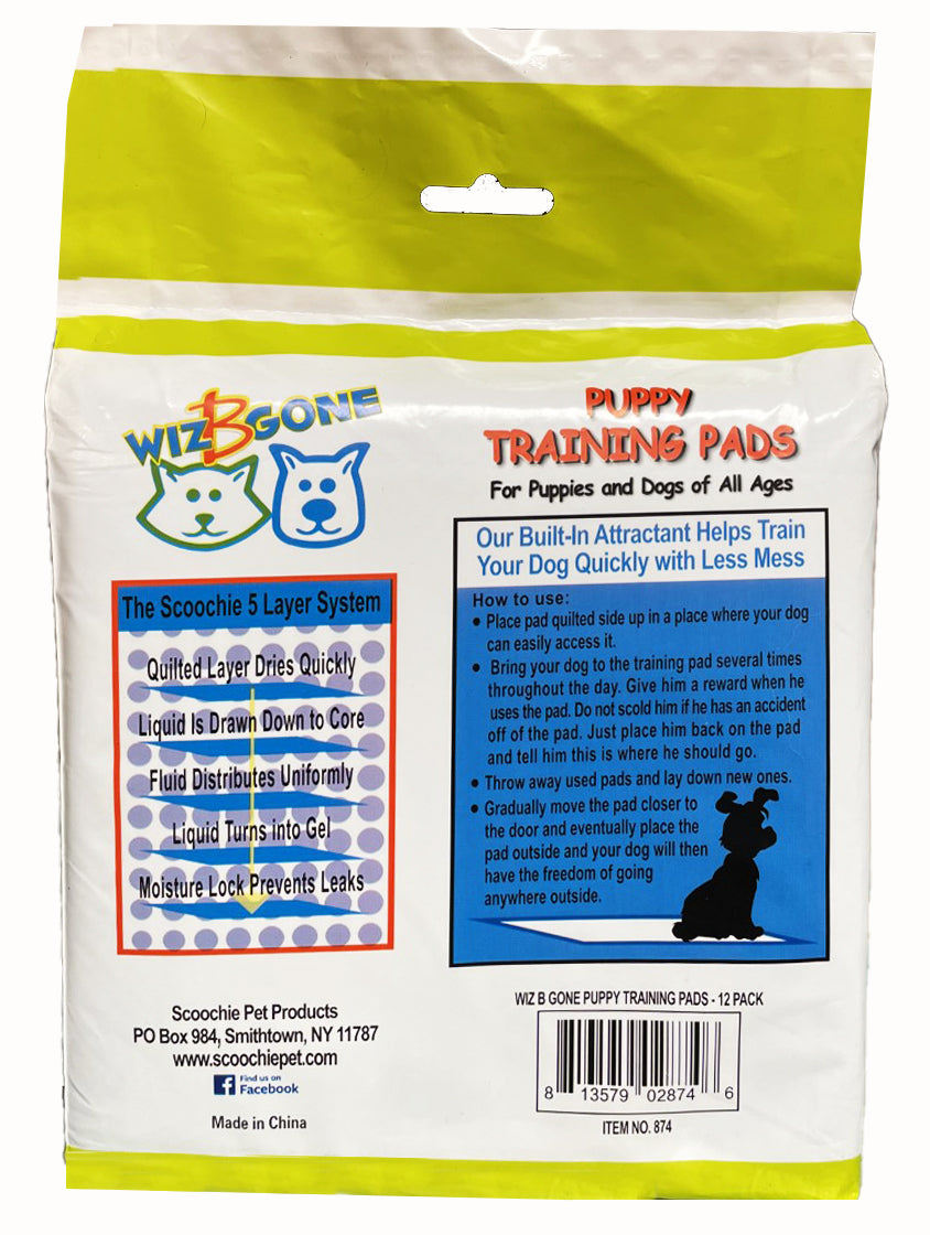 Wiz B Gone Puppy/Adult Training Pads (12ct)