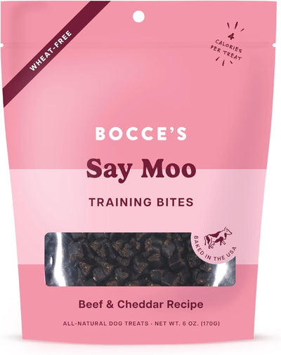 Bocce's Bakery Say MOOOO Training Bites Dog Treats 6oz