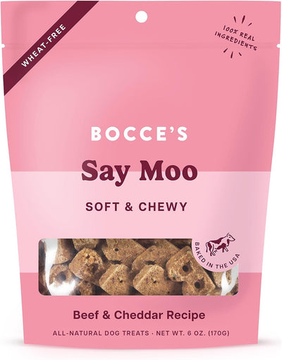 Bocce's Bakery Say Moo Soft & Chewy Dog Treats 6oz