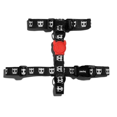 Dog H Harness | Zee Dog Skull Pattern