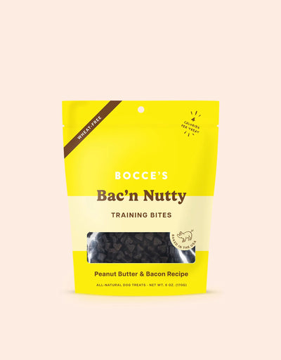 Bocce's Bakery Bac'N Nutty Training Bites Dog Treats 6oz