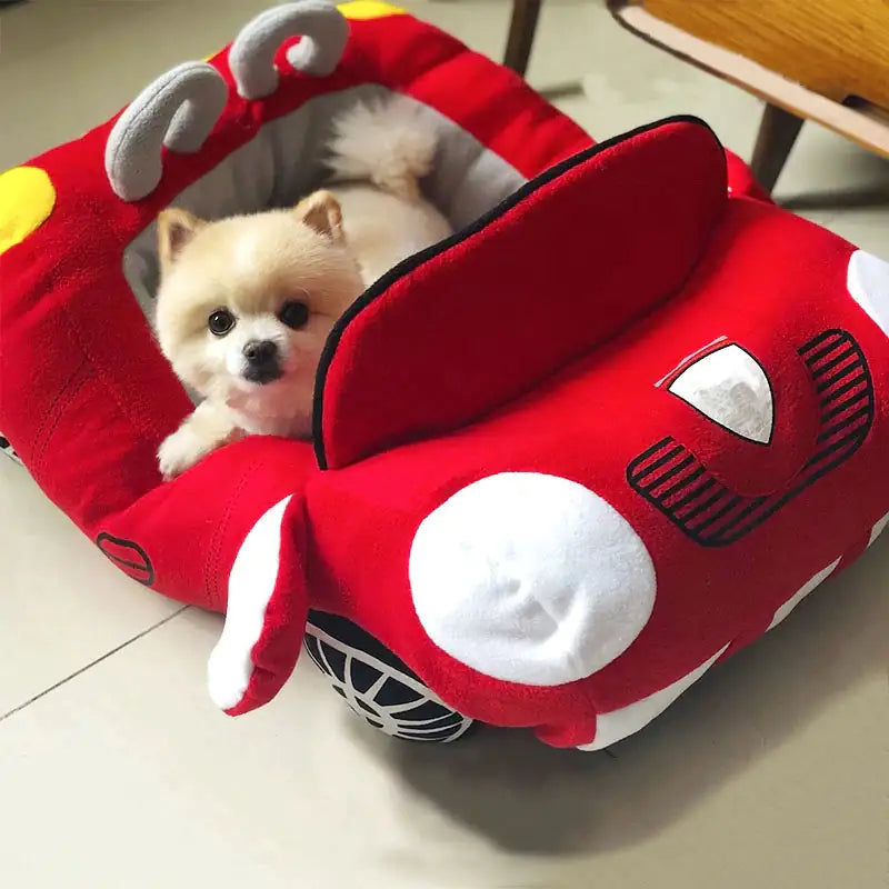 Red Furrari Car Dog Bed