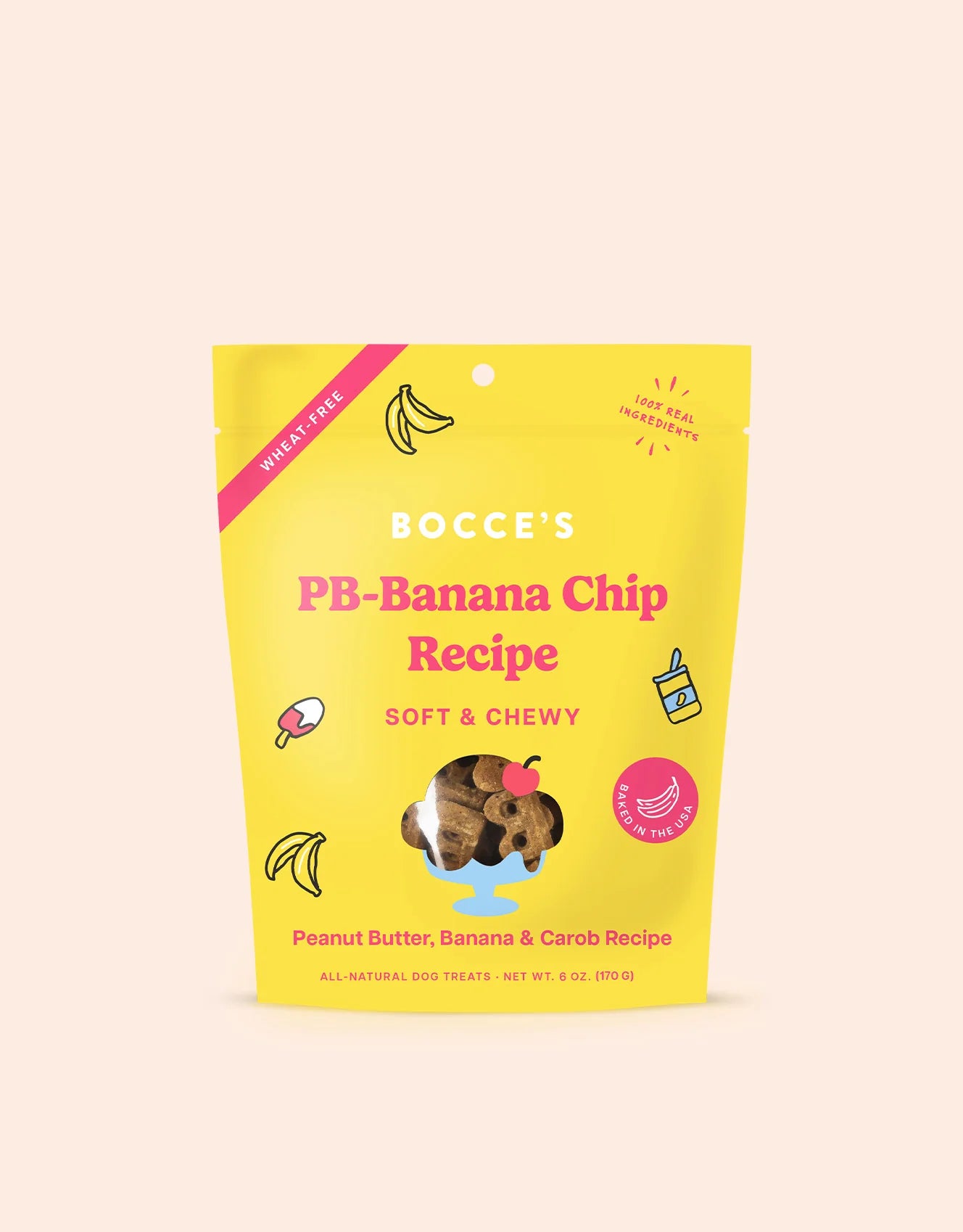 Bocce's PB-Banana Chip Recipe - Soft & Chewy