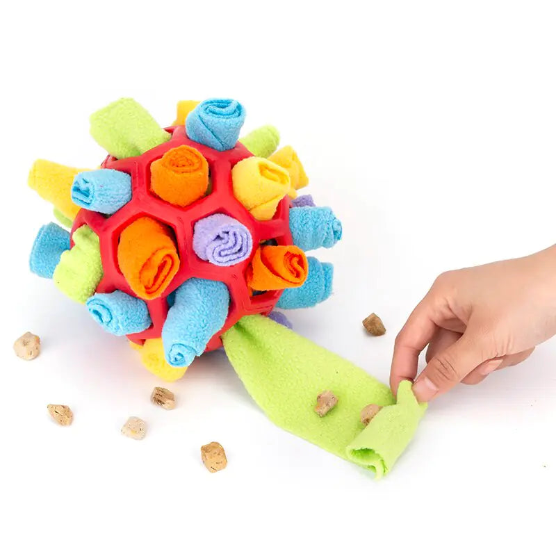 Interactive Dog Puzzle Toys Portable Pet Snuffle Ball Encourage Natural Foraging Skills Training Educational Pet Toy Slow Feeder