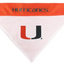 NCAA U Of Miami Reversible Bandana For Dogs