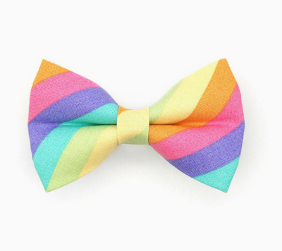 Pastel Rainbow - Bow Tie For Cats + Small Dogs