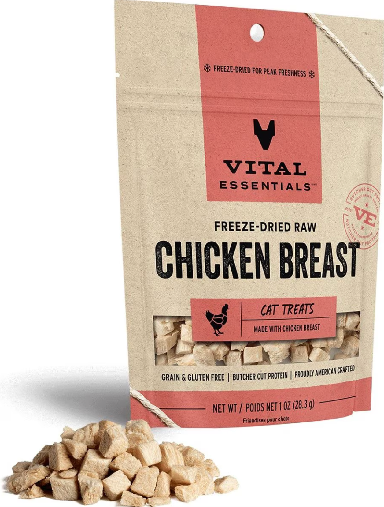 Vital Essentials Freeze-Dried Raw Chicken Breast Cat Treats