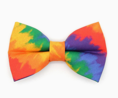 Rainbow Tie-Dye Bow Tie for Cats and Small dogs