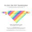 Pastel Rainbow - Bandana For Cat + Small Dog